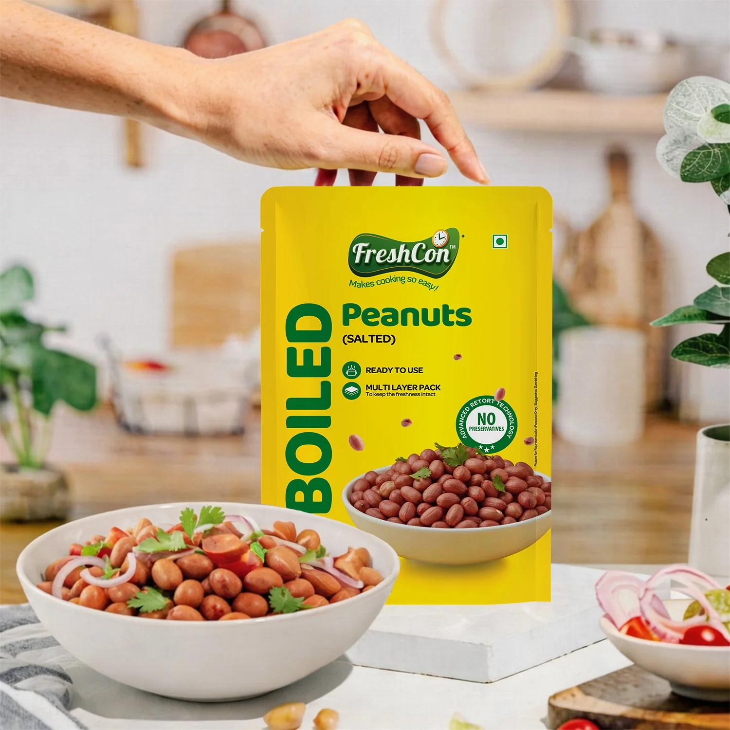 Ready-to-eat Boiled Salted Peanuts | No Preservatives
