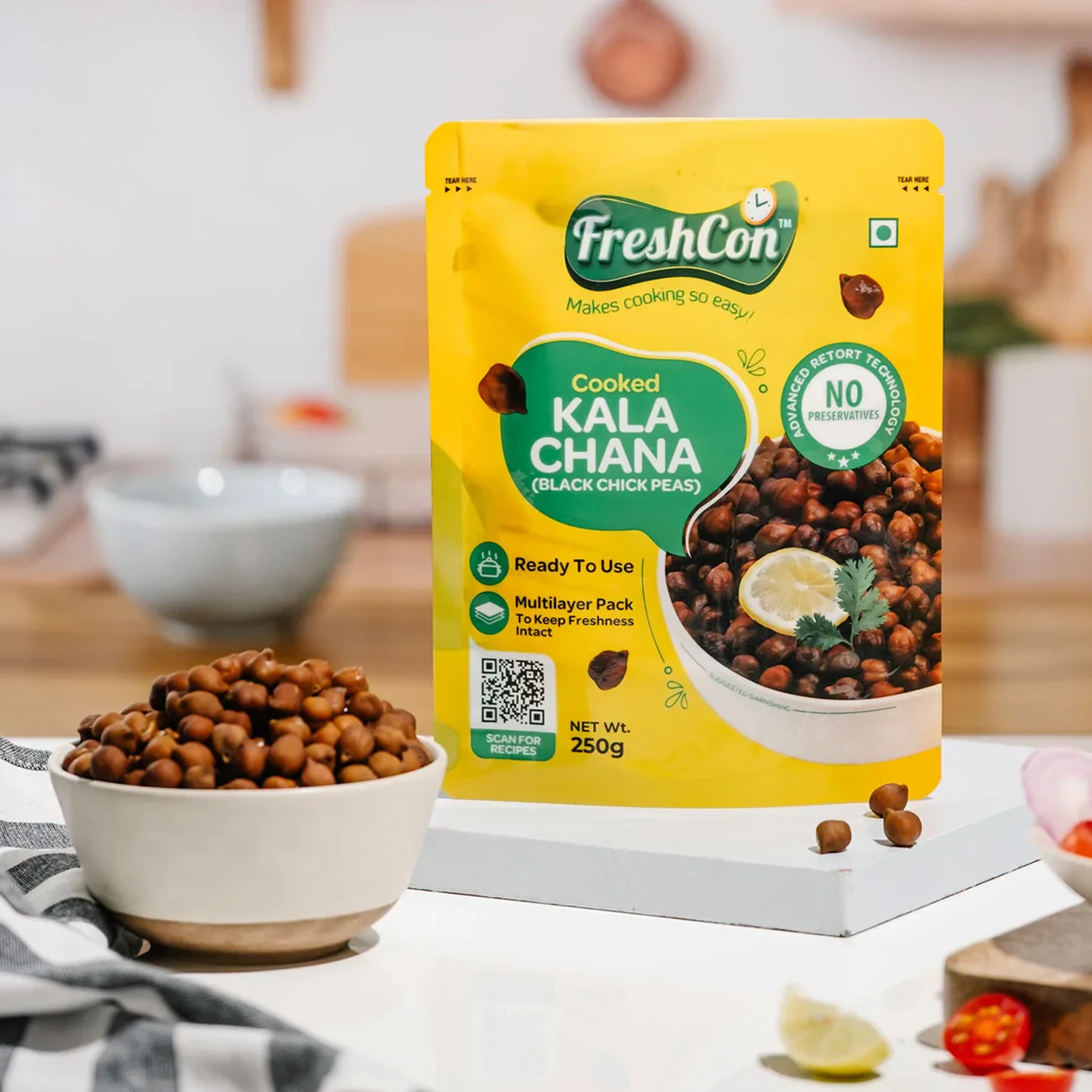 Ready-to-use Cooked Kala Chana (Black Chick Peas) | No Preservatives - Image 11