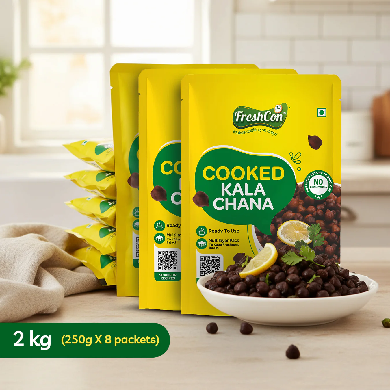 Ready-to-use Cooked Kala Chana (Black Chick Peas) | No Preservatives - Image 13