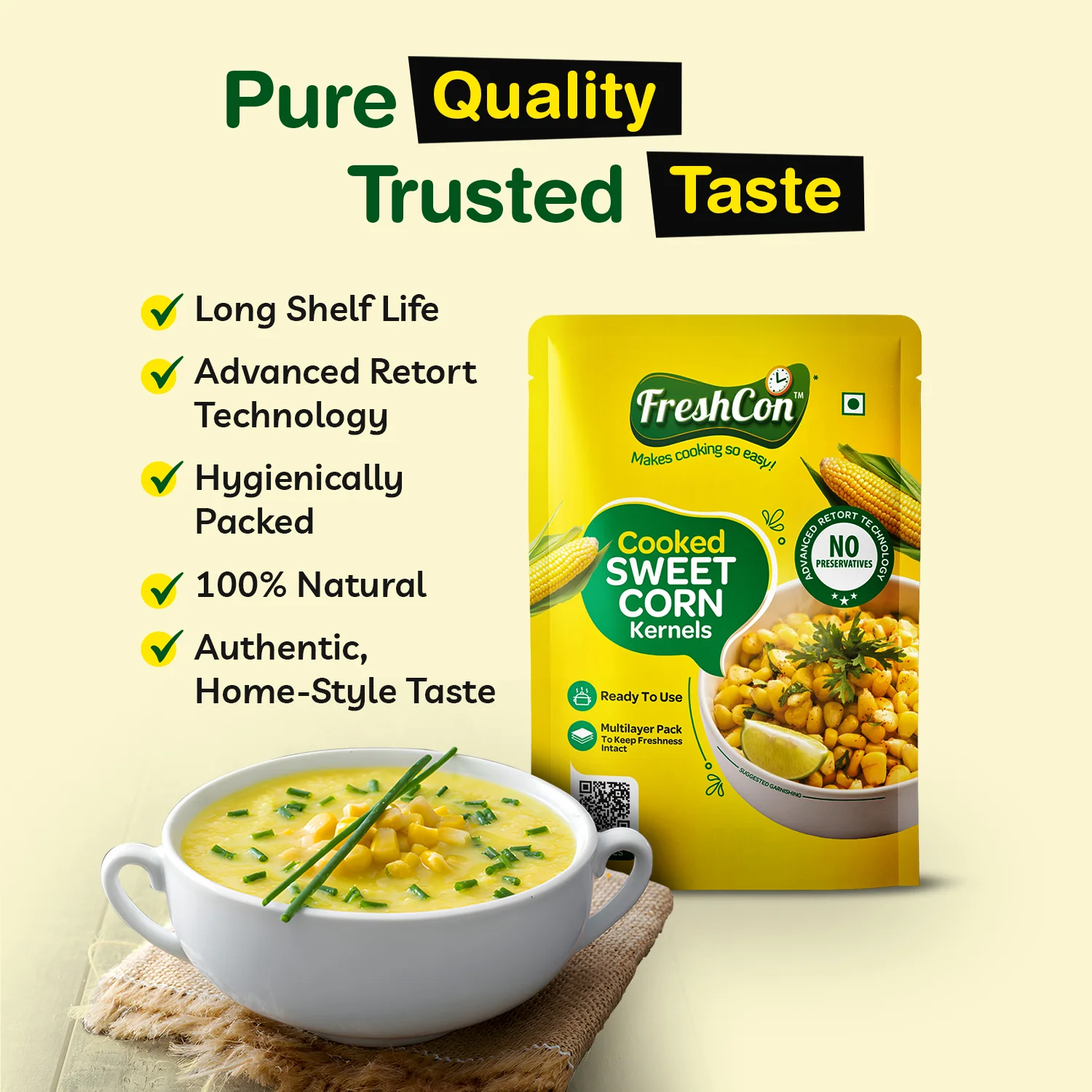 Ready-to-Eat Sweet Corn | Perfectly Boiled | No Preservatives - Image 4