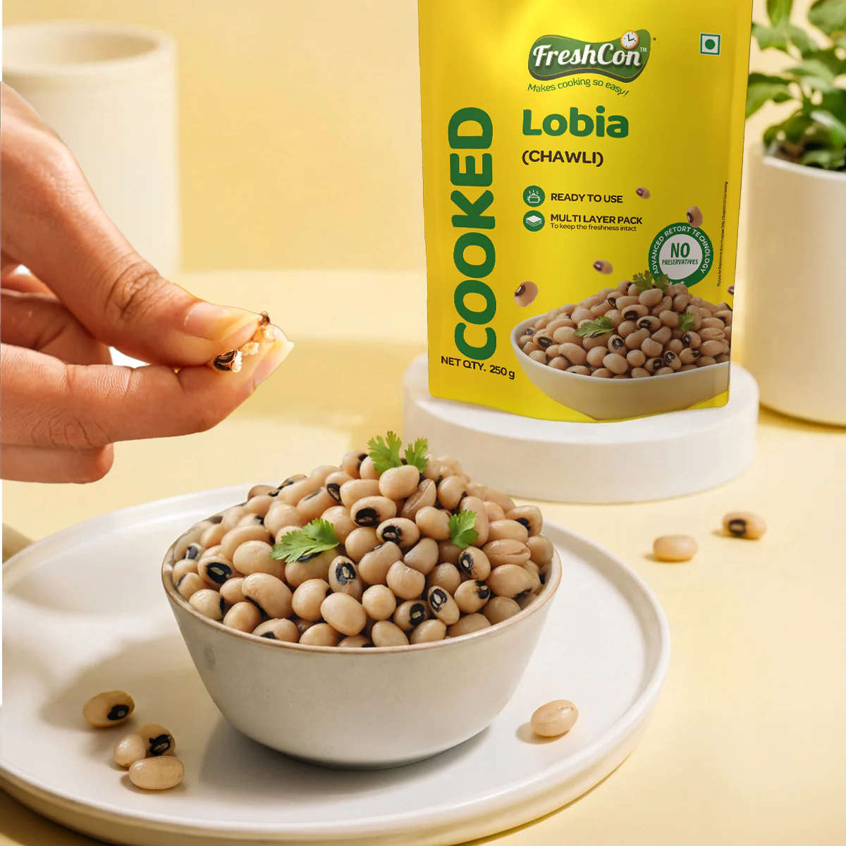 Ready-to-use Cooked Lobia (Cowpeas) | No Preservatives - Image 2
