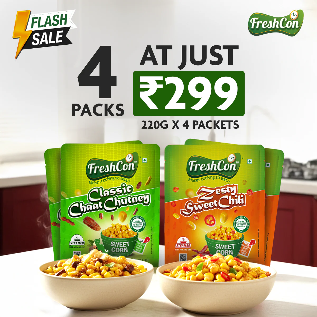 Ready-To-Eat Sweet Corn - Zesty Sweet Chili Flavour | No Preservatives - Image 15
